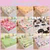 Rabbit Bear Flower Pattern Water Wash Cotton Bedspread Mattress Protective Cover