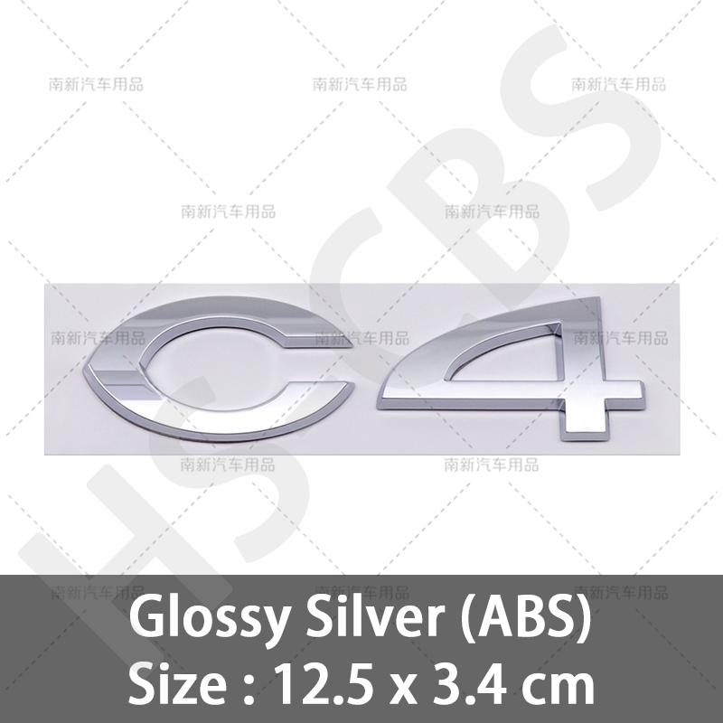 ABS C2 C4 C5 Rear Trunk Emblem Logo Badge For Citroen C2 C4 C5 Car Styling Rear Trunk Stickers Emblem Tailgate Decal Accessories ait256