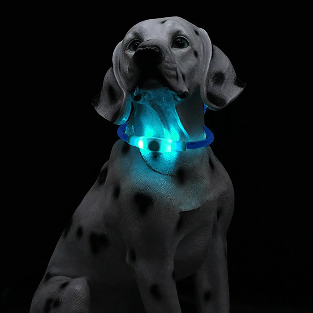 LED Dog Collar Light USB Rechargeable Glow Pet Dog Collar For Night Security
