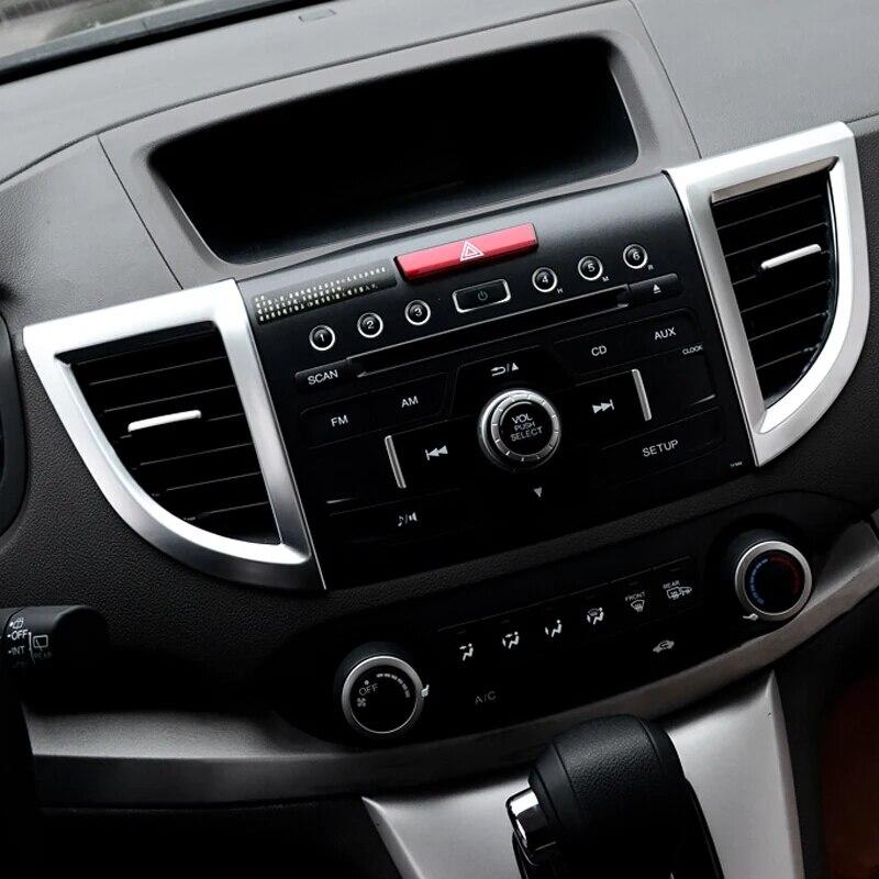 ABS для Honda CRV CR-V 2012 13 14 15 16 приборная панель автомобиля левый и правый выход кондиционера AC вентиляционная наклейка накладка аксессуары