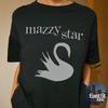 Футболка Mazzy Star Swan: Ретро-футболка с музыкальным принтом в винтажном стиле
