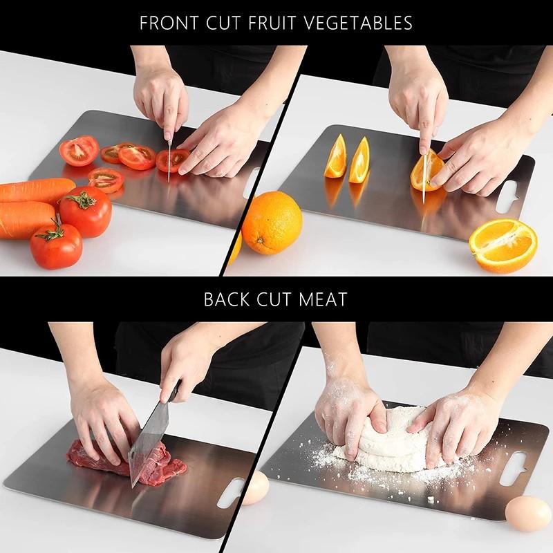 Double-Sided Use Chopping Board Gift Kitchen Stainless Steel