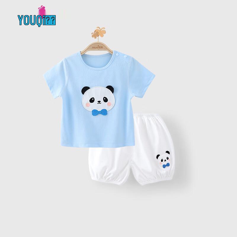Youqi Baby Summer Short Sleeve Shorts Set