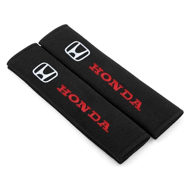 2025 Car New Honda Car Seat Belt Cotton Safety Belt Shoulder Protector Cover Car Accessories For Honda Civci CRV Accord Mugen F
