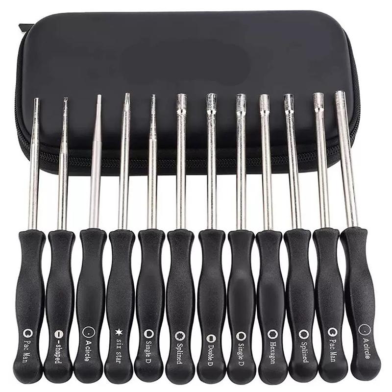 Carburetor Screwdriver Kit with Cleaning Brush & Storage Bag Carburetor Adjustment Repair Tool Motorcycle Tool Accessories