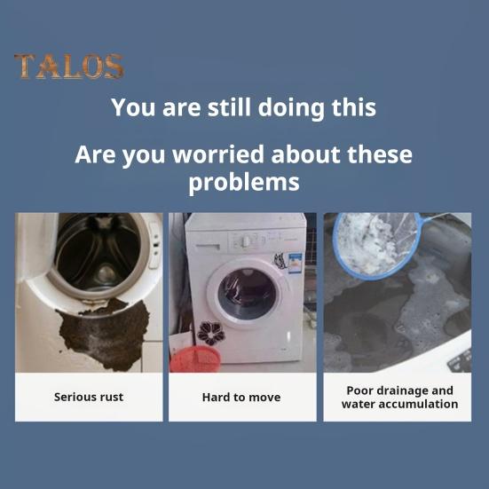 Adjustable Fridge Stand Stable Heightening Bracket Universal Washing Machine Dryer Stand Base with 360-Degree Rotating Wheels