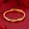 Корейская версия винтажные золотые браслеты цвета ниши дизайн витые модные аксессуары свадебные украшения J4X7