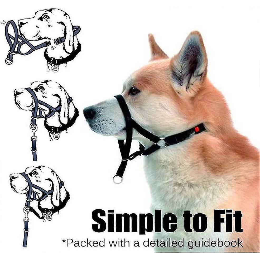 Dog Head Collar, No Pull Training Tool For Walking Dogs, Includes Free Training Guide, Xl