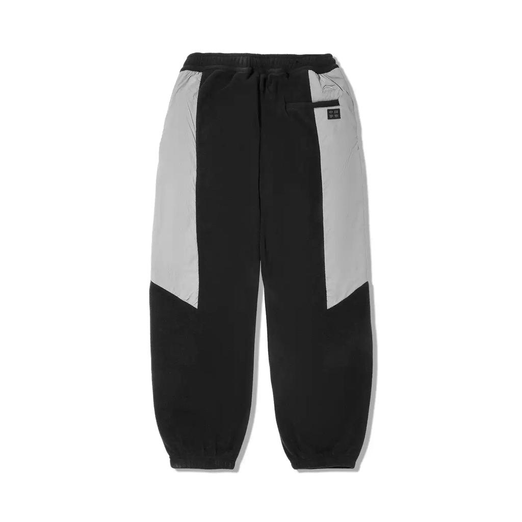 Мужские спортивные брюки Li Ning с флисовой подкладкой, свободная вязка, низ AKLVC41-3