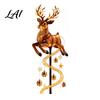 Decorative Pathway Lighting for Yards Solar Christmas Garden Stake Light Cute Gingerbread House/Elf Boy/Bear Outdoor Waterproof Lights Lamp