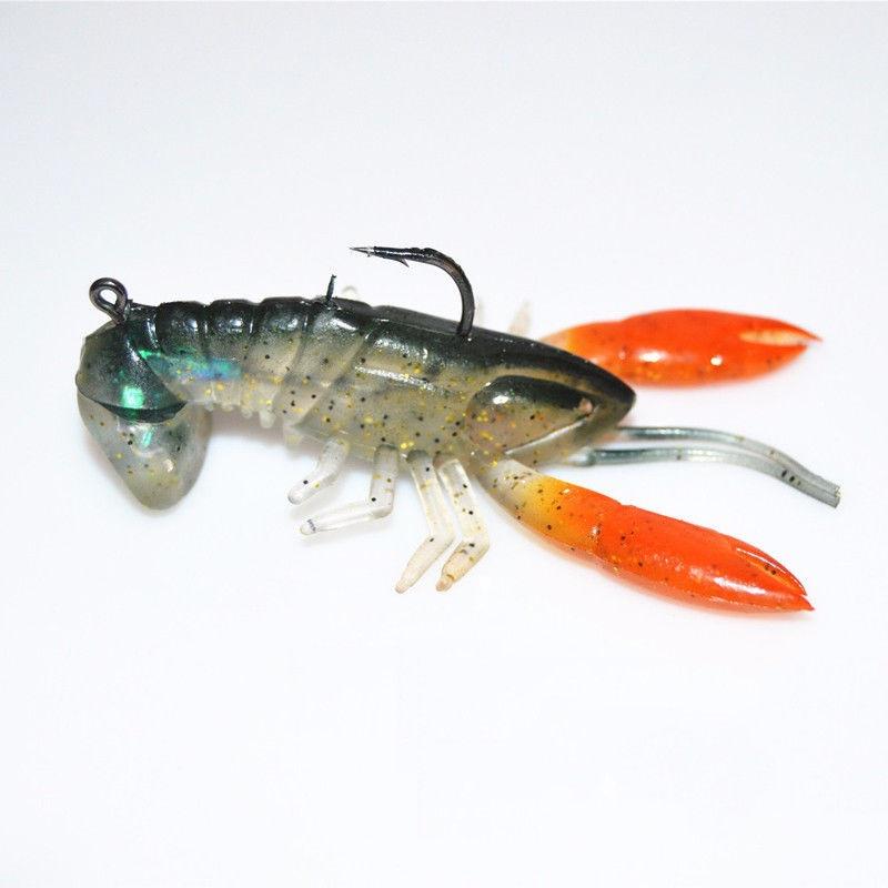 1pcs3pcs Lobster Shrimp Crawfish Soft Claw Bait Artificial Lure Swimbait New Fishing Accessories