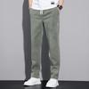 Весенние и летние эластичные повседневные брюки, мужские прямые длинные брюки в корейском стиле, мужские прямые брюки