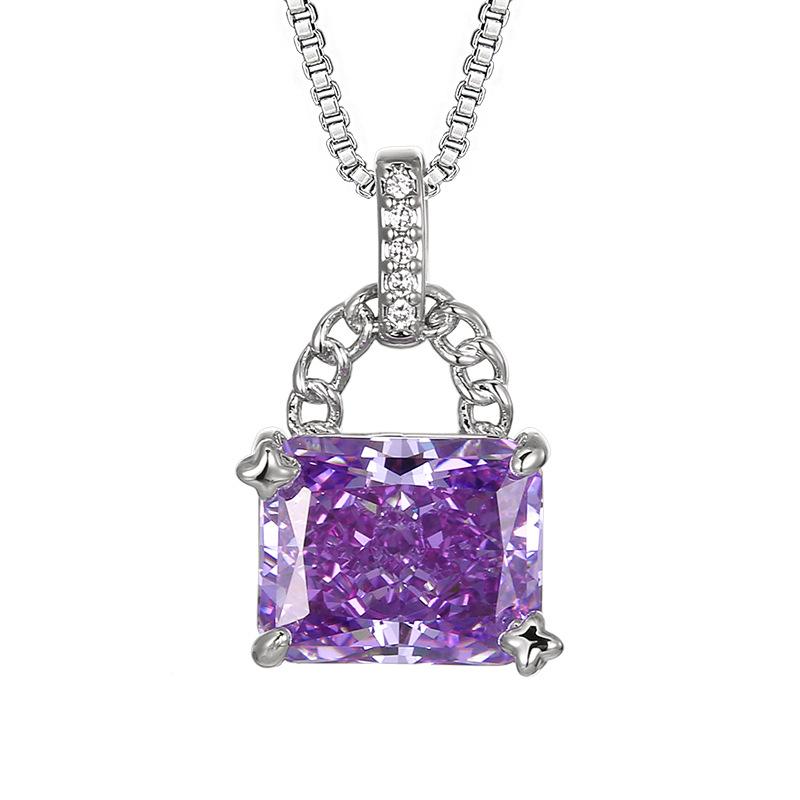 Jewelry New Jewelry Pendant High Carbon Diamond Necklace Flash Ice Flower Cut Women's Fashion Light Luxury Versatile