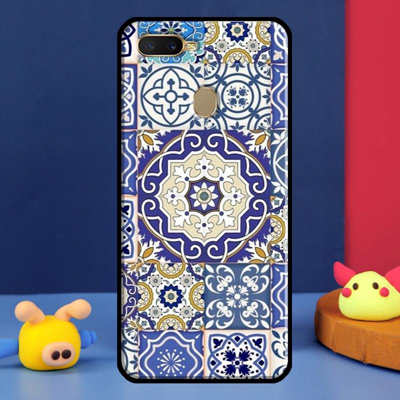 Марокканский чехол-плитка для Oppo A96 A76 A16 A74 A94 A54 S A57 A77 A58 A78 A98 A5 A9 A91 A15 A17 A52 A72