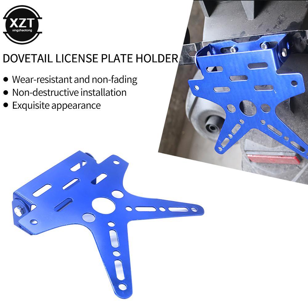 High Quality Alloy Universal Motorcycle License Plate Holder Mount Bracket Aluminum Adjusted Registration Number Plate Cover