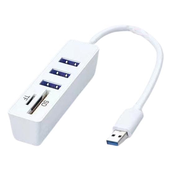 USB-концентратор Многофункциональная док-станция Plug and Play Высокоскоростная передача данных Устройство чтения карт SD/TF USB2.0 Многопортовый адаптер 5-в-1 для MacBook