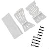 3Pcs Underbody Guard Set Bolt On Replacement Stainless Steel for 1: 10 RC Vehicle Rugged Terrain