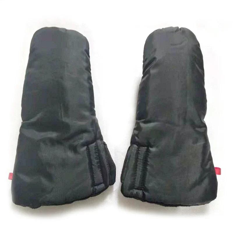 Зимняя коляска, муфта для рук, детская коляска, теплая меховая флисовая накидка для рук, коляска-коляска, муфта для коляски, перчатки, аксессуары для коляски