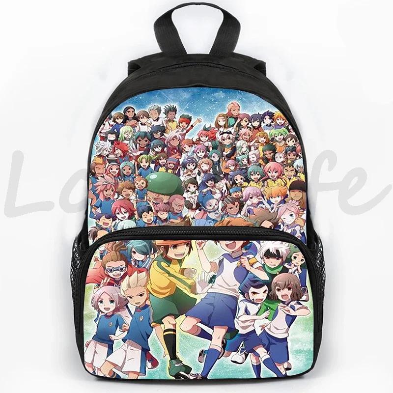 Школьный рюкзак Inazuma Eleven Go для девочек и мальчиков, студенческий, на молнии, для книг, детский рюкзак, подростковые дорожные сумки, мультяшная школьная сумка