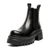 2024 new autumn high-top leather shoes platform heightening Chelsea boots men's British Martin boots 16773-J