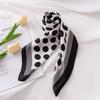 Polka Dot Silk Scarf Small Square Scarf Women's High-end Scarf Fashion Commuter Printing Simulation Silk Scarf 70CM