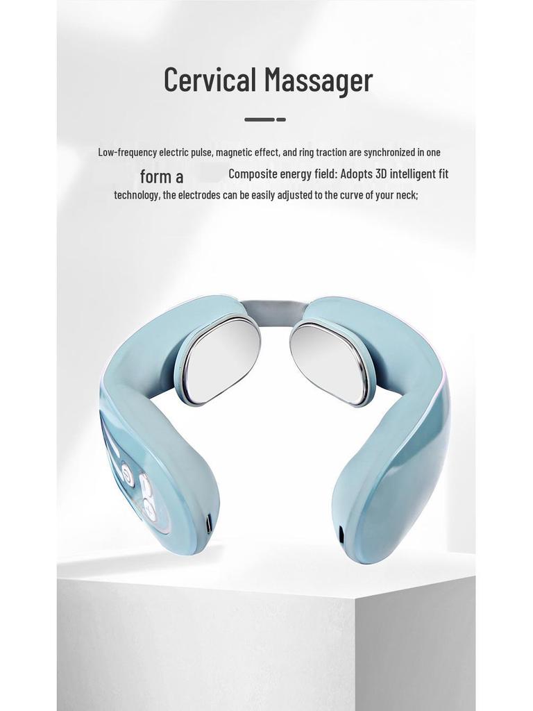 Электрический интеллектуальный массажер для шеи и позвоночника