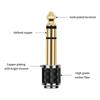 1/2 Pcs 1/4inch To 1/8inch Stereo Headphone Adapter Male To Female 6.35mm Jack To 3.5mm Socket Stereo Plug 6.35 To 3.5 Converter