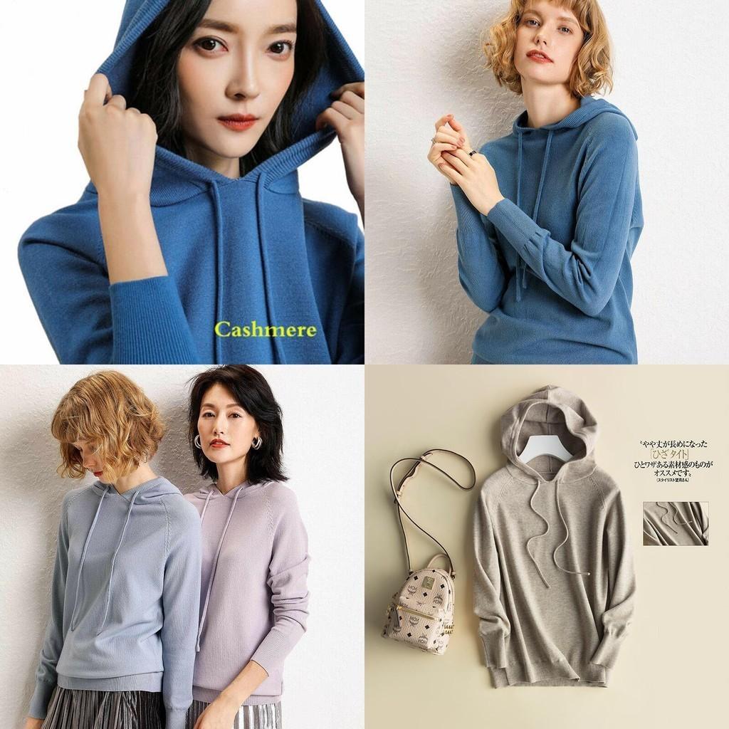 Women's Loose Sweater Knitted Soft Cashmere Hoodies Coat For Cozy Comfort