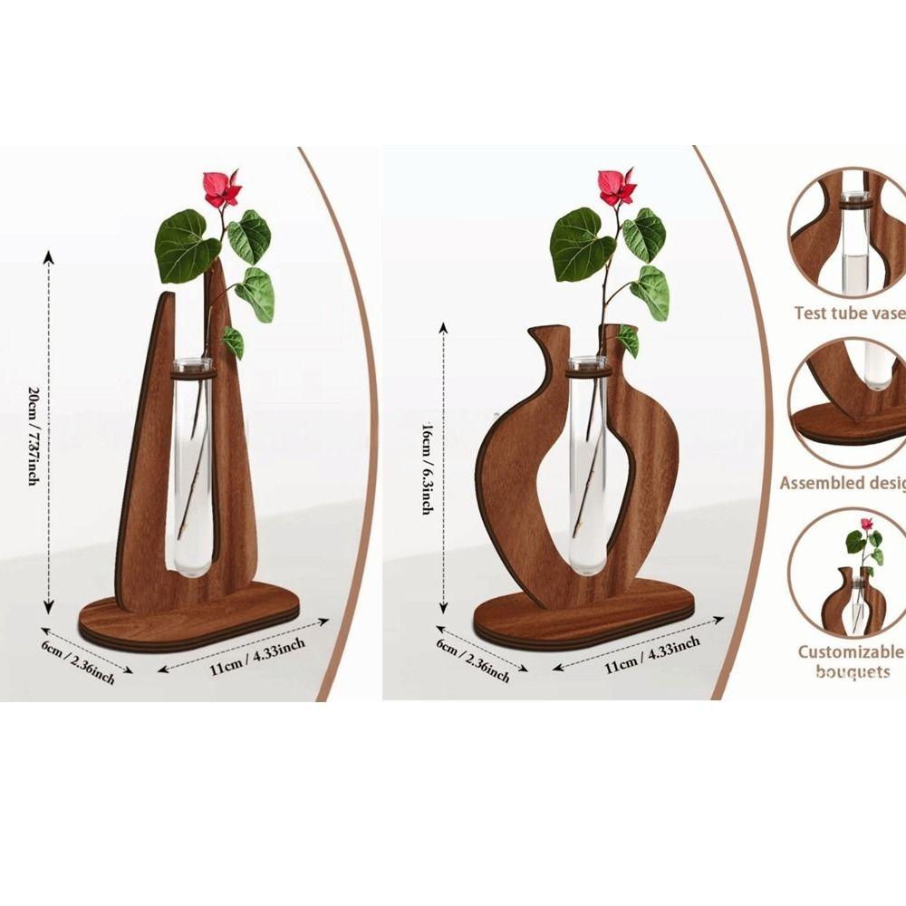 Transparent Hydroponic Vase Home Decor Desktop Flower Vase Nordic Plant Pot Table Decoration