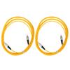 2 шт. 3 метра FC/UPC - FC/UPC одномодовый оптоволоконный соединительный кабель желтый