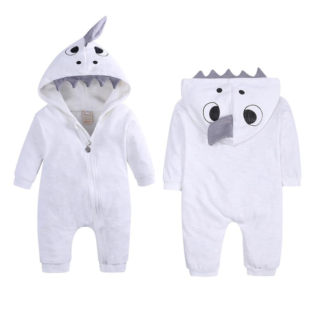 Детская одежда для ползания на Хэллоуин, весенне-осенний комбинезон с капюшоном и длинными рукавами на молнии