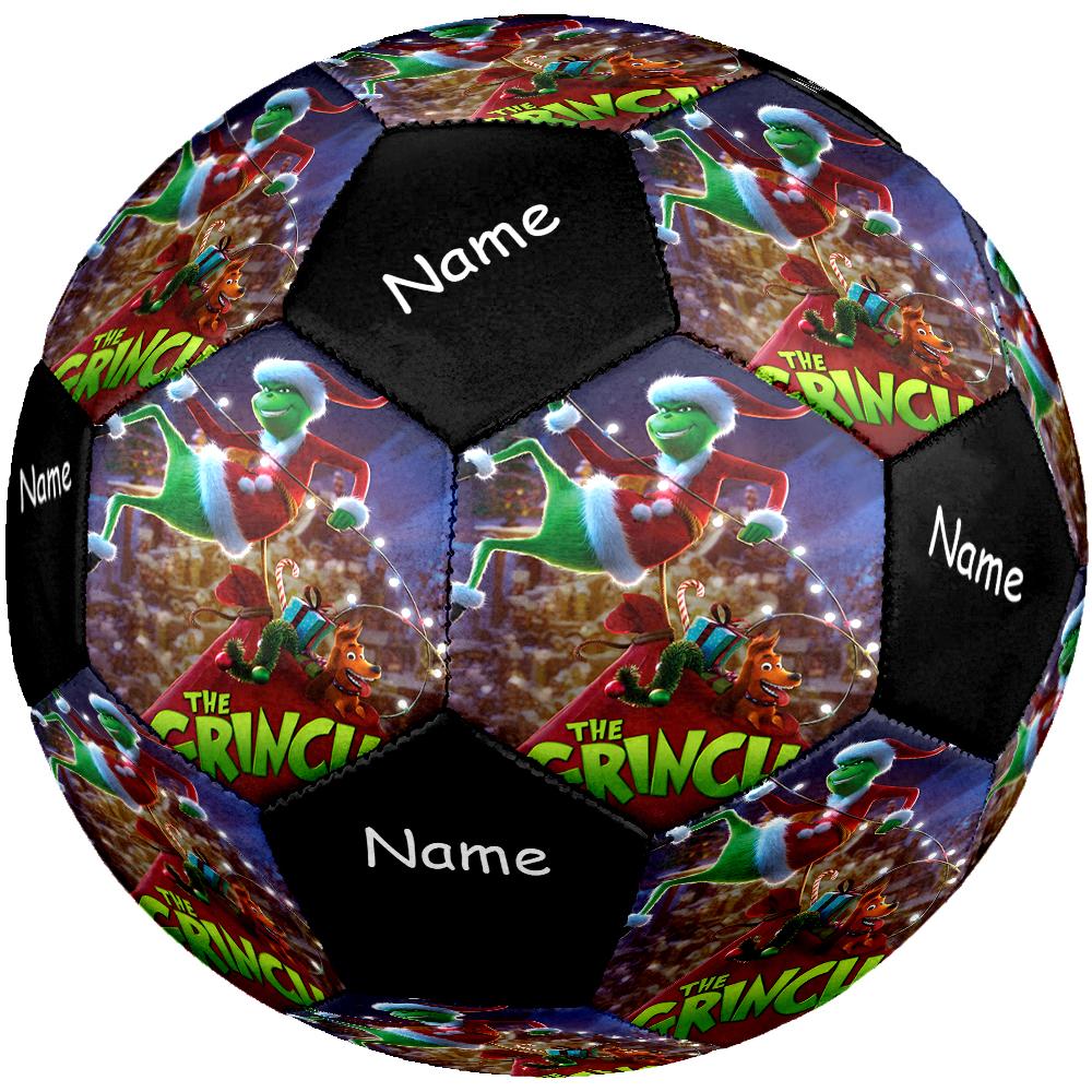 Custom Name Grinch Theme Size 5 Soccer Ball, Suitable for Both Indoor and Outdoor Matches, a Gift Suitable for Everyone.