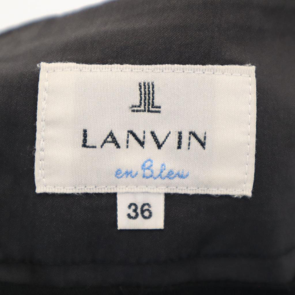 LANVIN en Bleu Юбка-баллон мини-длины с узором по краю и внутренними шортами Женская Б/у