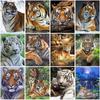 5D DIY Diamond Painting Animal Rhinestone Tiger Diamond Embroidery Wall Art Picture Mosaic Home Decoration Handmade Gift Kit
