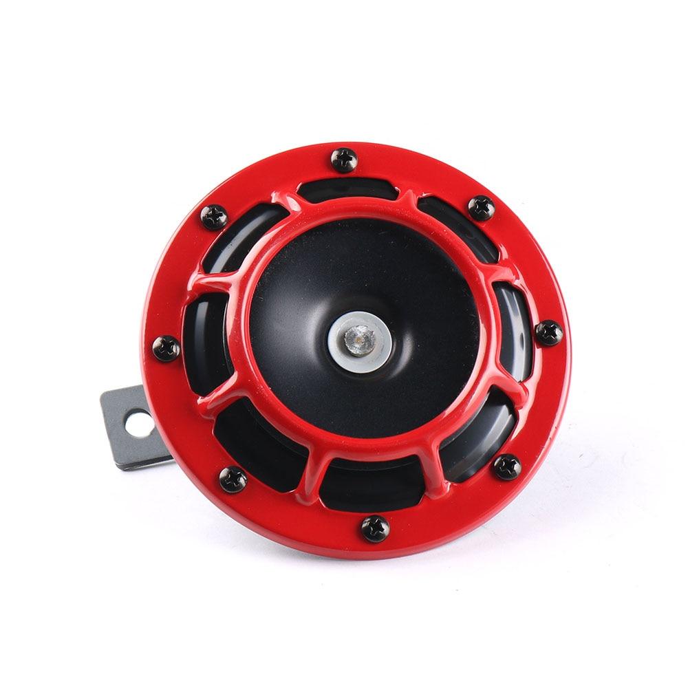 2 шт./компл. красный/черный супер громкий компактный комплект электрического звукового сигнала 12 В 115 дБ для автомобиля мотоцикла