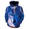 Spring Autumn 3D Wolf Hoodies Men Hooded Animal Wolf Printed Hoodie Sweatshirts Tracksuits Man/Women Jackets Funny Hoody