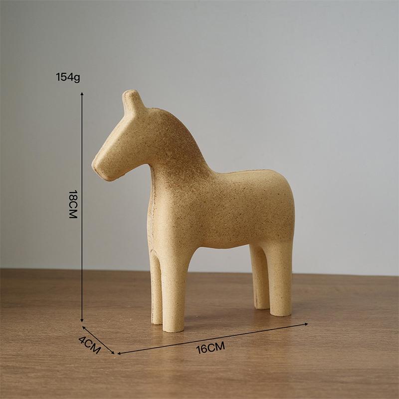 Милый декор комнаты с животными Лошадь Кролик Кошка Жираф Деревянные скульптуры Материалы для раскрашивания своими руками Ремесло Домашний декор Фигурка ручной работы Подарки