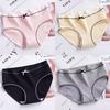 4 шт./компл. хлопковое нижнее белье женские бесшовные трусы трусы дышащие трусы средней талии для женщин