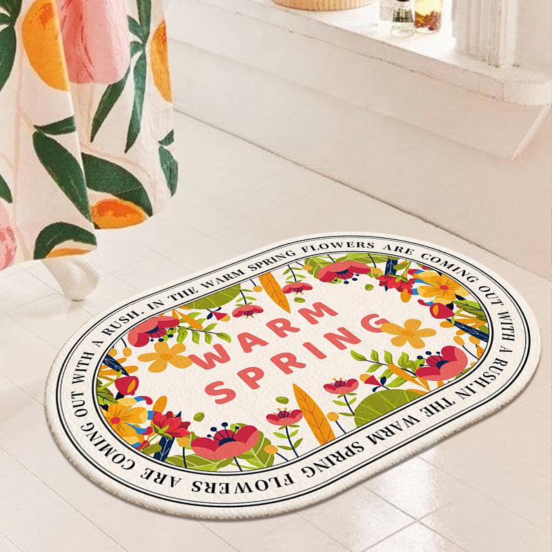 Коврик для ванной, нескользящий коврик в стиле INS, впитывающие ковры, входные коврики, коврики для балкона, крыльца, коврик для гостиной, ванной комнаты