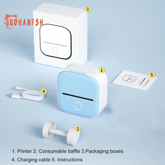 Мини-карманный принтер, быстрый беспроводной портативный термопринтер для наклеек, этикеток, альбомов, печать без чернил