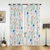 Hand Drawn Plants Flowers Window Curtains for Living Room Bedroom Curtain Modern Kitchen Blinds Drapes Curtains