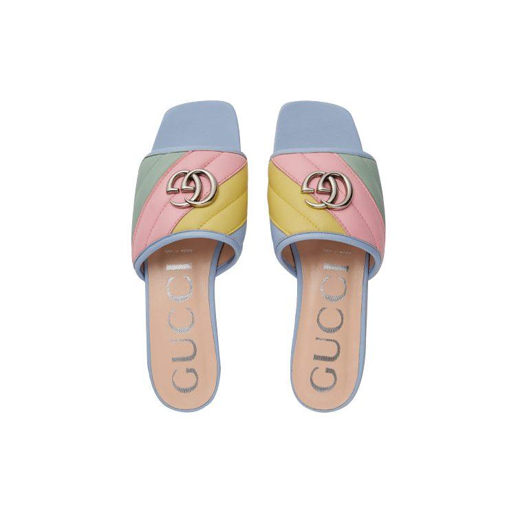 GUCCI Double G Rainbow Mules 629934 0CGB0 4970