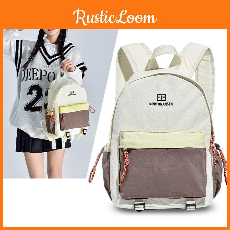 Color Letter Solid Backpack Travel Waterproof Wearresistant Capacity Large