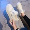 Популярные белые туфли на платформе для женщин весна-осень в стиле Гонконга, увеличение 2025 года, новая универсальная повседневная спортивная обувь для женщин, обувь для скейтбординга, прилив