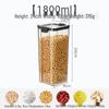 ZISIZ Kitchen Storage Jar for Grains & Snacks