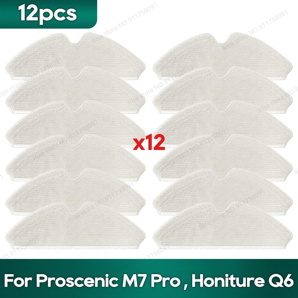 Compatible For Lenovo t1s Pro Proscenic M7 Pro, Honiture Q6 Accessories Robot Vacuum Roller Brush Hepa Filter Rag Dust Bag Parts