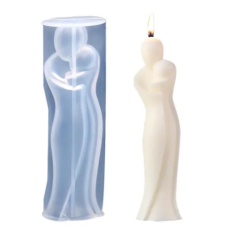 Большая 3D силиконовая форма для свечей «Мать и дитя», резьба, искусство, ароматерапия, гипс, форма для домашнего декора, подарок на День матери