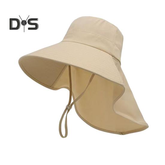 Sun Hat for Men Women Wide Brim UV Protection Bucket Hats with Neck Flap Summer Fishing Hat for Hiking Travel And Outdoors
