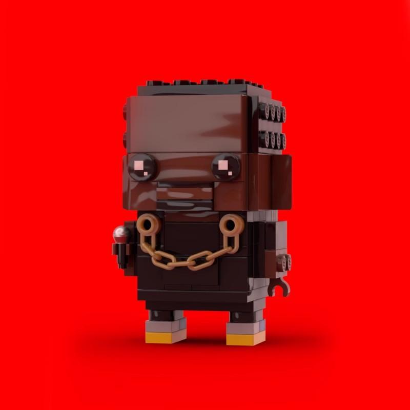 Building Block Compatible With 64344 Kanye, Toy Set Gift, Square Head Boy Particles Kanye West