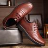 Men's Casual Business Non Slip Footwear Fashion Soft Soled Work Shoes Men Formal Leather Shoes Comfortable Male Flat Zapatillas